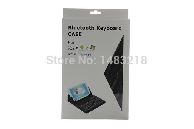 HotUniversal 9 10 1Inch Tablet Removable Bluetooth Keyboard Portfolio Leather Case Cover IOS Android Window Tablet