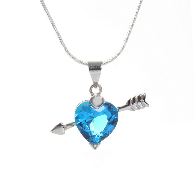 925 sterling silver Cupid pendant jewelry wholesale An arrow through a heart pendant factory free shipping