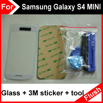 White Front Outer Screen Glass Lens Cover Replacement Part New For Samsung Galaxy S4 mini i9190