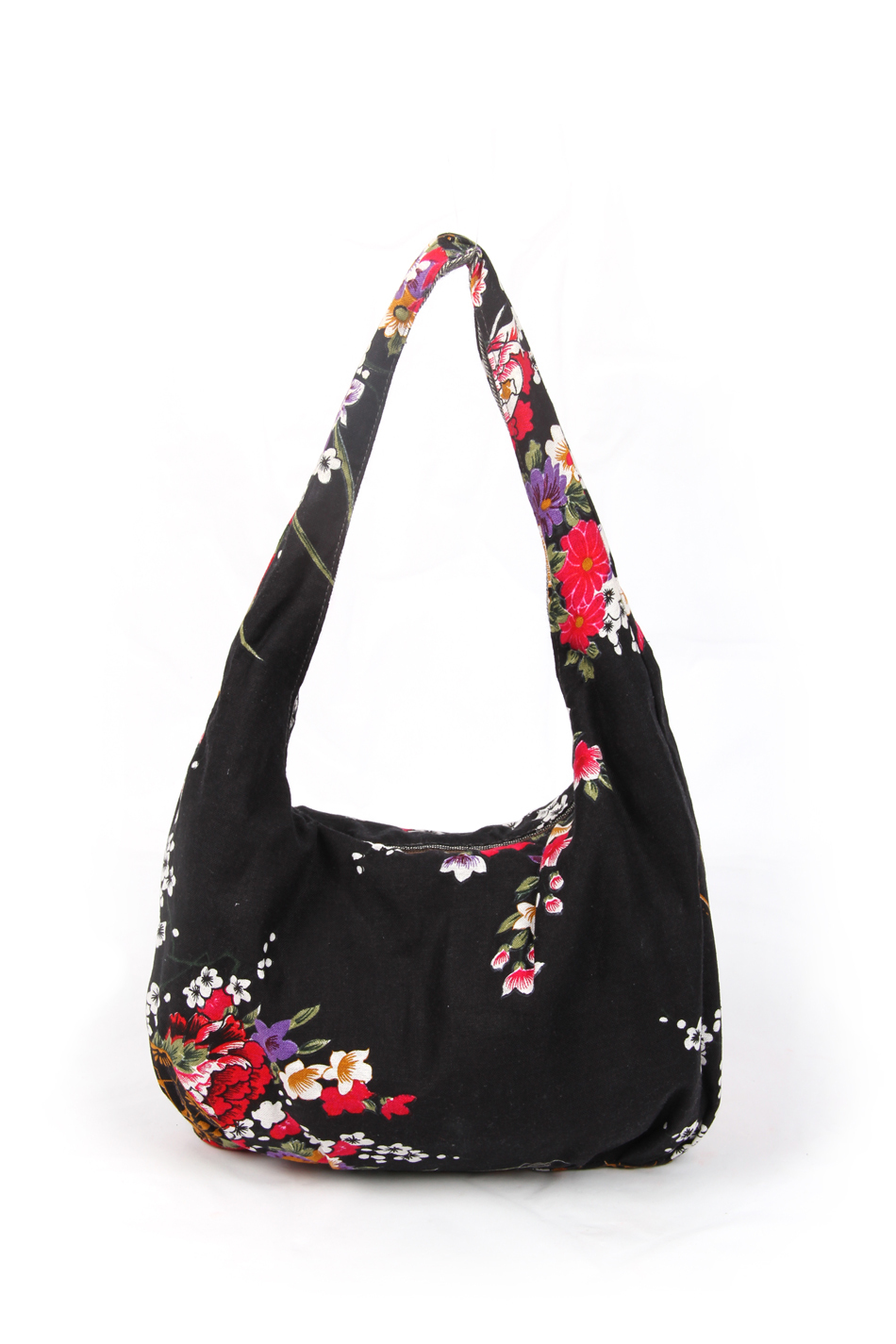 ... Pattern Jean Printed Flower Shoulder Bag Retro Women Casual Hobo