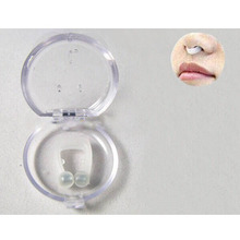 2015 Retail 0 95 Nose Clip Device Magnets Silicone Snore Night Tray Silicone Apnea Anti Snoring