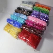 100 Pieces 9 12cm 9 Colors High Quality Organza Yarn Ribbon Bags Jewelry Packing Candy Bags