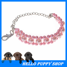 Free Shipping Hot Selling Pet Jewelry Accessory Dog Pearl Collar Chain Puppy Dog Necklace