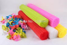 50 unids/lote 40 CM largos de látex globos palos y tazas globo plástico accesorios porta globo Sticks