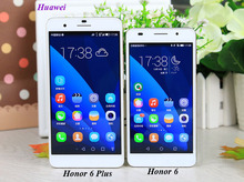 Huawei Honor 6 6 Plus 4G FDD LTE WCDMA EMUI 3.0 Hisilicon Kirin 925 Octa Core 3GB 16GB/32GB mobile phone Dual Sim 1920*1080pix