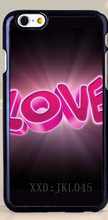 3D Letter Style Love Hard Back Case Cover for Iphone 4 4S 5 5S 5C 6 6Plus