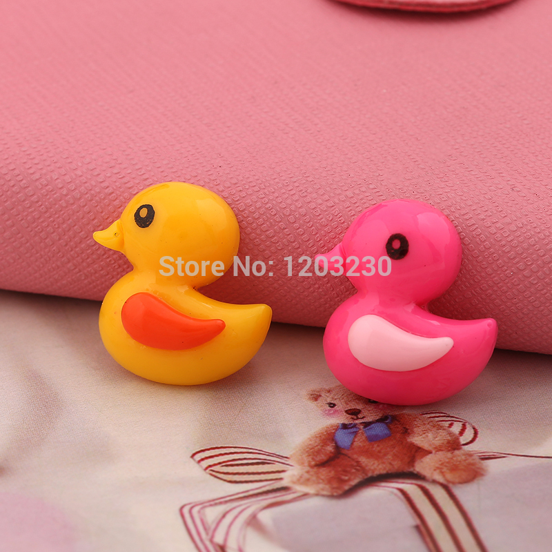 New arrived Cute animal Cartoon Solid Ducks 19 22mm flatback resin cabochon cameo jewelry accessories diy