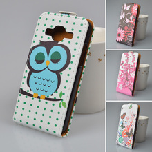 Printing Leather Case For Samsung Galaxy Core Prime G360 G360H G3606 G3608 G3609 Flip Cover Phone