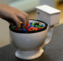 Free shipping Toilet Mug Coffee Tea Cup Cereal Sundae Bowl Candy Dish Unique Great Gifts