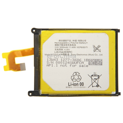 3000mAh Rechargeable Li Polymer Mobile Phone Battery for Sony Xperia Z2 L50w