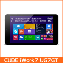 Original 7” Cube U67GT iwork7 Ultra Slim Tablet PC Win8.1 Intel Z3735G Quad Core IPS 1280×800 WIFI HDMI OTG Dual Cameras