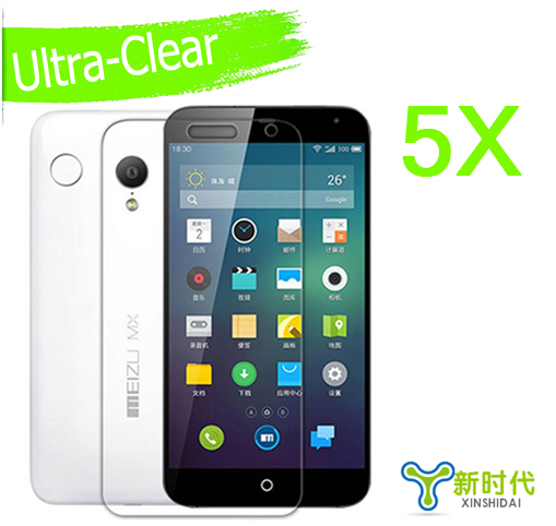 XINSHIDAI 5X New High Quality MEIZU MX3 Android Smartphone 5 1 Ultra Clear Screen Protective Film