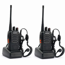 2 pcs Baofeng BF-888s UHF 400-470MHz 5W 16CH DCS/CTCSS Two-way Ham Hand-held Radio Walkie Talkie + Free Earpieces