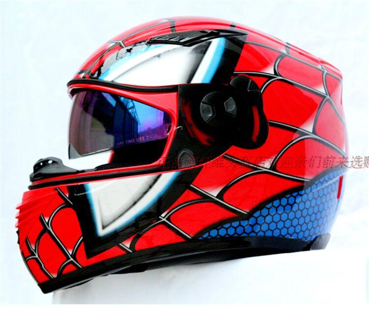 MASEI motorcycle helmet double lenses helmet stunning personality masei spider