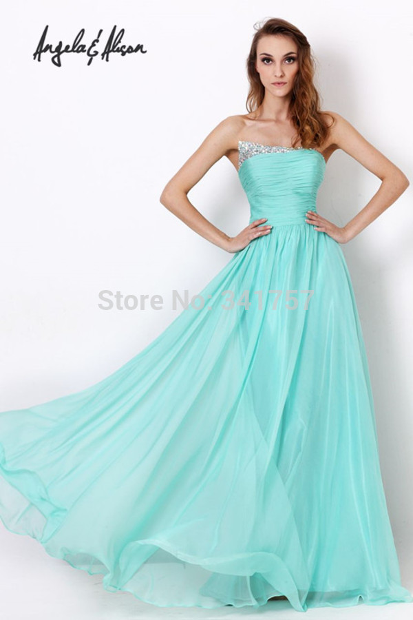 teal colored prom dresses Promotion