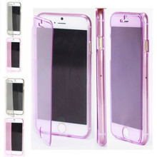 New Transparent Ultra Thin Flip TPU Soft Silicone Clear Case Cover Mobile Phone Accessories For 11Ph0ne 6 4.7 & PLUS ~SY371
