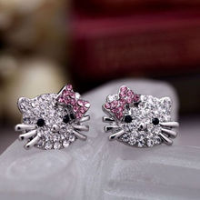 Beautifully designed fashion hot super cute Hello Kitty cute little kitty earrings for women