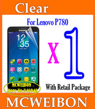 Clear Glossy Screen Protector de pantalla projector cover screen guard film FFor Lenovo P780,Mobile Protective Lcd Film to phone