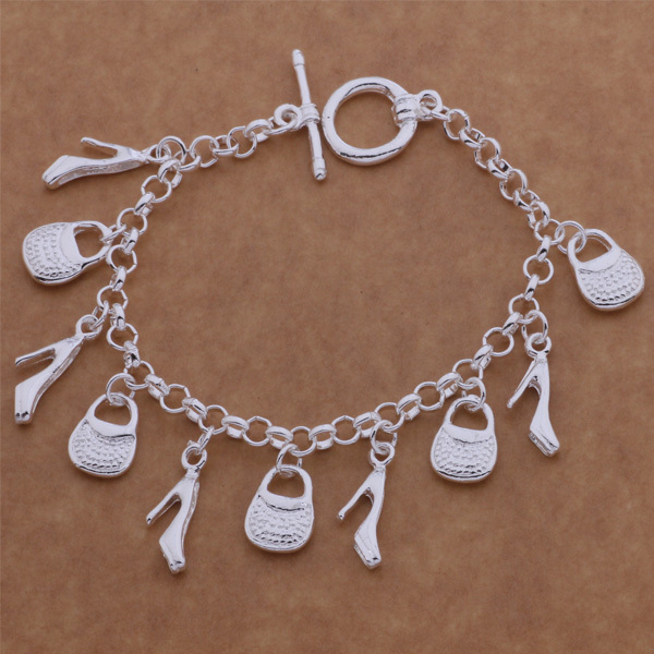 Luxury 925 silver Sexy bracelet for young ladies party wedding dressing web fashion jewelrys with High