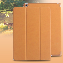 Luxury Retro Deer Skin Leather Flip Case For iPad 2 3 4 Three Fold Smart Sleep