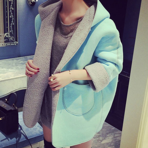 2015 Full Sleeve Winter Open Stitch Fur Jackets European And American Women s Fashion Streetwear Desigual