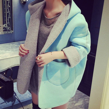 2015 Full Sleeve Winter Open Stitch Fur Jackets European And American Women s Fashion Streetwear Desigual