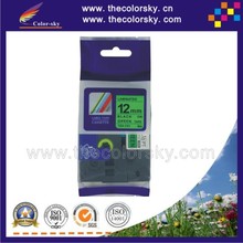 (TZe-731) 2pcs BLACK ON GREEN label tape cartridge for brother P-touch TZe-731 TZe 731 TZ-731 TZ 731 1/2″ (12mm) free shipping