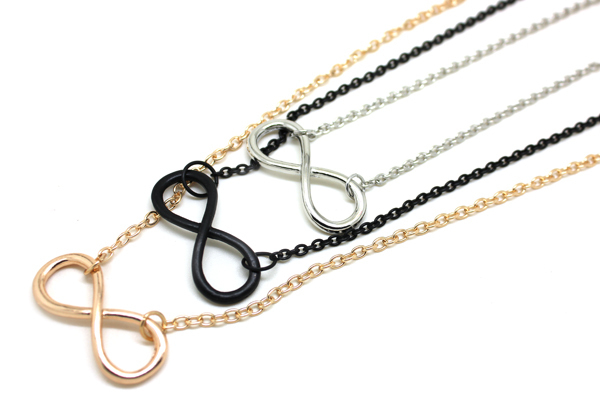 XL047 wholesale factory cheap 2015 new hot Fashion jewelry gold plated Infinity Sign choker necklace for