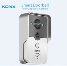 Smart WiFi video doorbell for smartphones & tablets, wireless video door phone, IP Wi-Fi camera