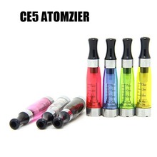 EGO CE5 Atomize CE5 Clearomizer with black tips 1 6ml E Cigs Atomizers for Ego Battery
