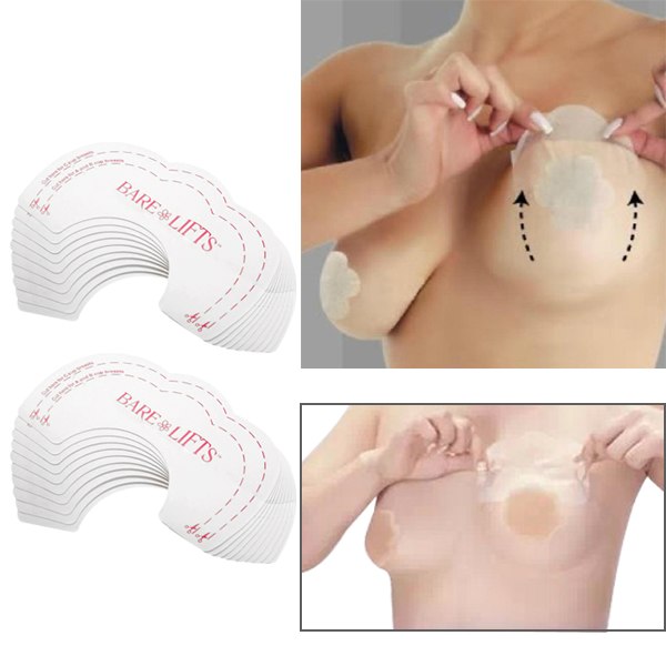 1Set 10Pcs Invisible Strapless Backless Bra Pad Cleavage Enhance Stick Nipple Cover