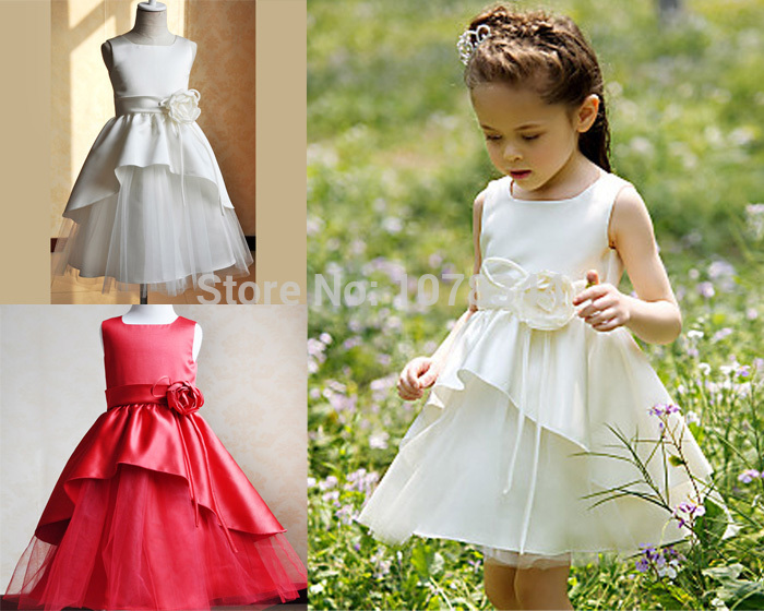 ... -Red-Princess-Dresses-Kids-Girls-Sleeveless-Wedding-Party-Dress.jpg