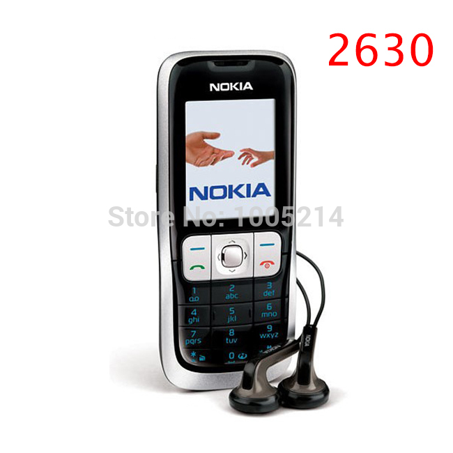 Refurbished Original NOKIA 2630 Cell Phone GSM Mobile Unlocked MP3 Bluetooth Video Player Free Shipping