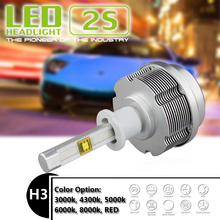 Replacement Parts Car Lights Waterproof LED Headlight H3 3600 Lumens Supler Bright With Free Shipping