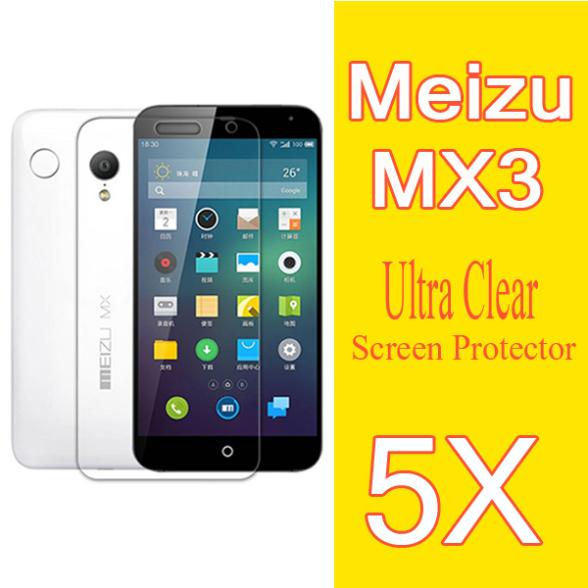 5X New High Quality Original MEIZU MX3 Android Smartphone 5 1 FHD Ultra Clear Screen Protective