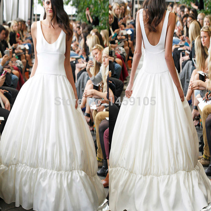 : Buy Real Sample Vintage Hippie Wedding Dress Cheap Wedding Dresses ...