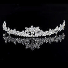 2015 HOT Elegant Sparkly Crystal Rhinestone Crown Tiara Wedding Prom Bride’s Headband wedding headband