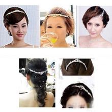 2015 HOT Elegant Sparkly Crystal Rhinestone Crown Tiara Wedding Prom Bride s Headband wedding headband