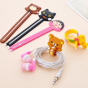 cute anime headphones Cable Winder random delivery Accessories Parts Cable Winder whole sale 100pcs lot