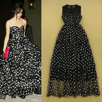 Celebrity Red Carpet High Street Designer Dress Women's Sleeveless ...