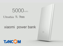 100 Original Ultra thin Xiaomi Power Bank 5000mAh Portable Charger External Battery Mi Powerbank For Smartphone