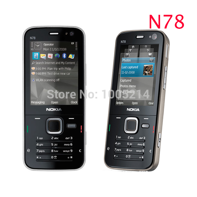 Refurbished Nokia N78 Unlocked Original Mobile Phone GSM 3G WIFI GPS 3 15MP FM 2 4Screen