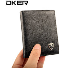 2015 New 100% Real Cowhide Genuine Leather Mini Wallet little purse men Fashion Leather small men Wallets, Free Shipping