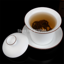 New 2015 Quality Jingdezhen White Ceramic Gaiwan Cup Chinese Porcelain Kung Fu Tea Set Infuser Service