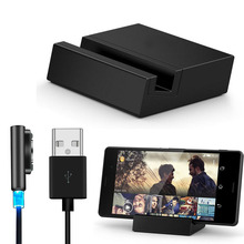Metal Magnetic USB Cable and Desktop Dock Set for Sony Xperia Z3 for Z3 Compact Mobile