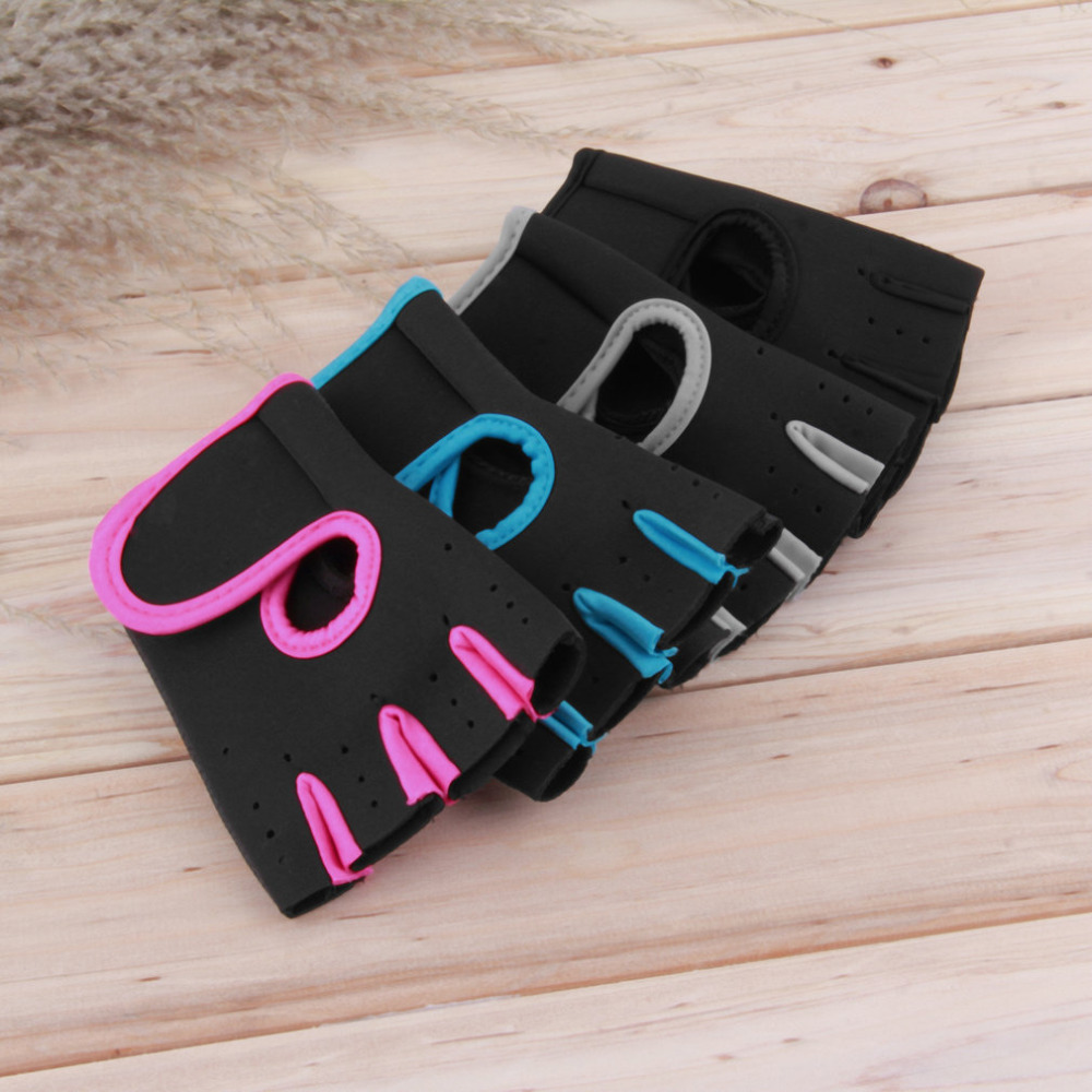 Men Women Sport Fitness Cycling Gym Half Finger Weightlifting Gloves Exercise Training Gloves