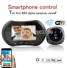 The first Wifi Digital Peephole Door Viewer,smartphone control ,support video chat, video record and photo capture outdoor