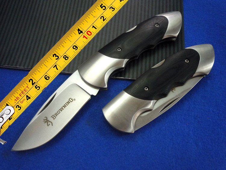Sandvik 12 c 27 senior stainless steel BROWNING 59HRC high hardness multi function folding outdoor knife