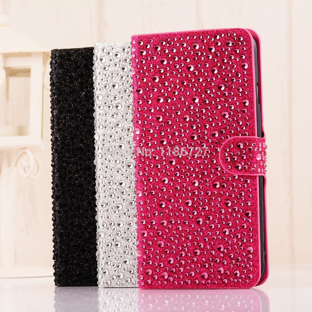 wholesale factory price 2015 1PCS free shipping mobile phone bagfor iPhone 6 case diamond PU leather