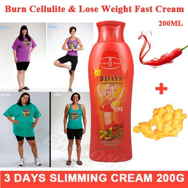 200g Anti Cellulite 3 Days Slimming Cream Chili Ginger Stubborn Fat Burn potent lose weight burning